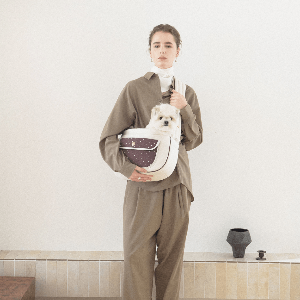 Dot Valentine Bag(Brown)