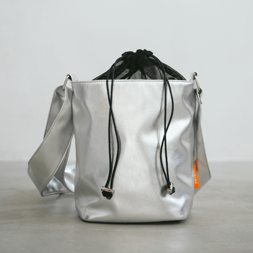 METALLIC LEATHER LIKE BAG(3color)