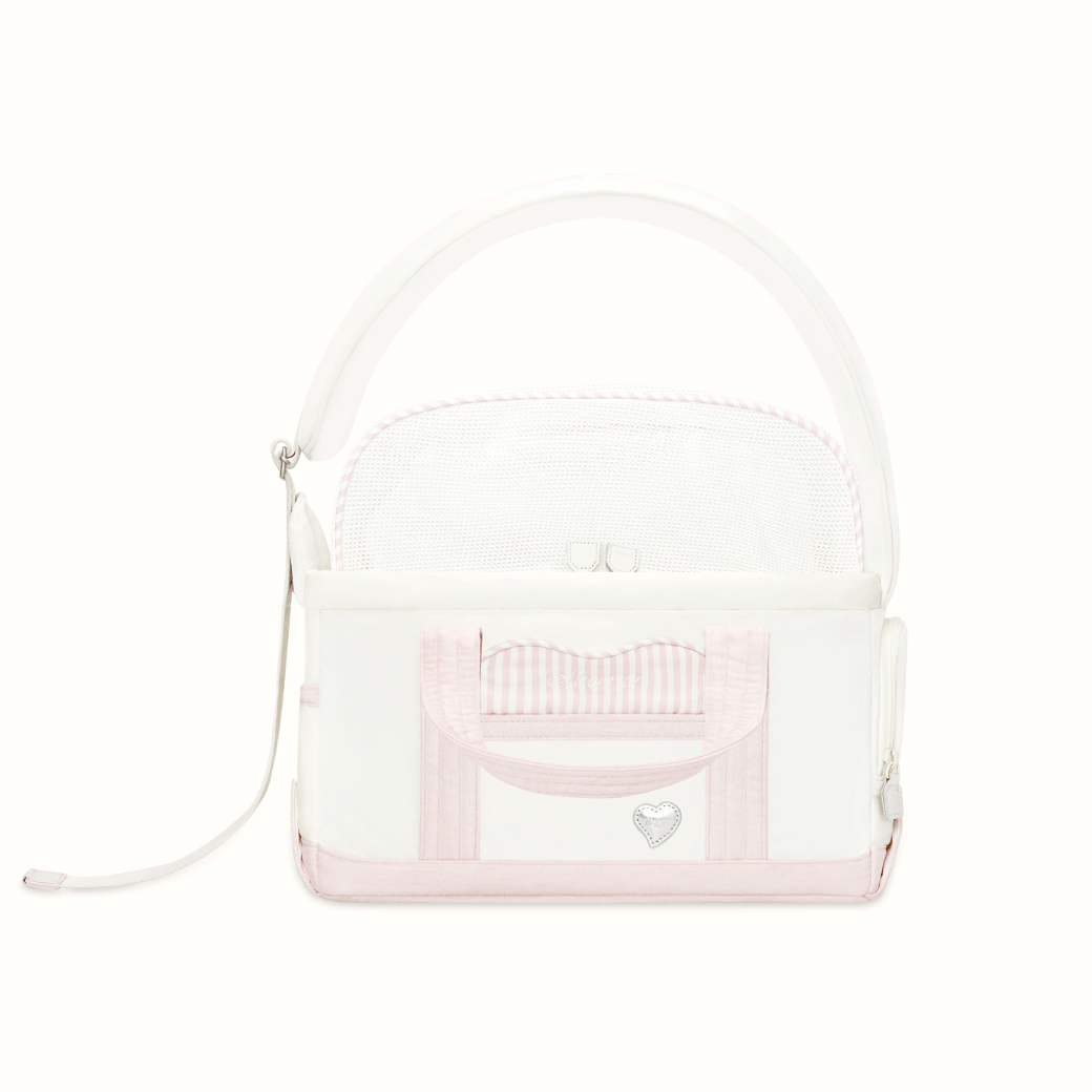 Seoru Heart Veru Bag Pink 犬用キャリーバッグ
