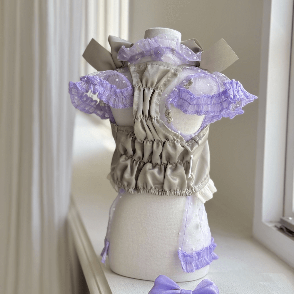 Shiny Ribbon Bustier(Olive Khaki)