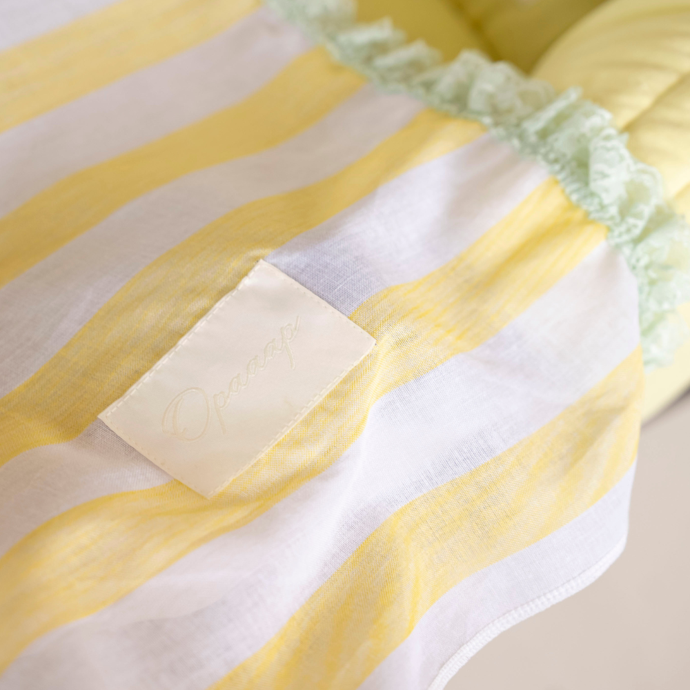 Blue Summer Tweed Buggy Blanket