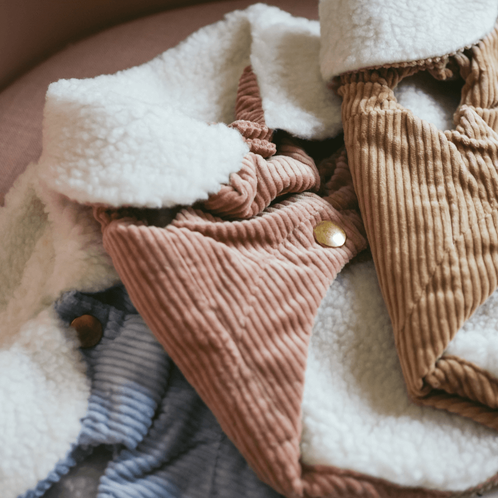 コーデュロイベスト(ピンク・ブルー・ブラウン)