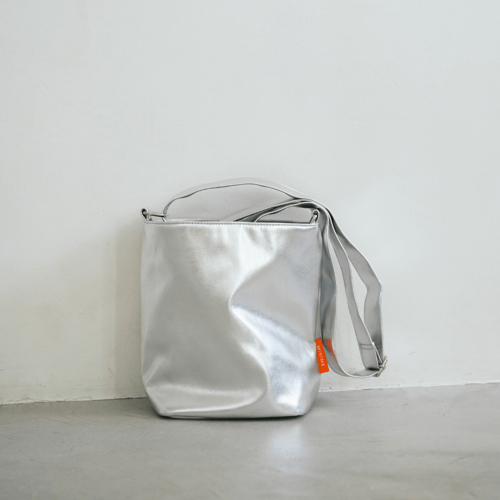 METALLIC LEATHER LIKE BAG(3color)