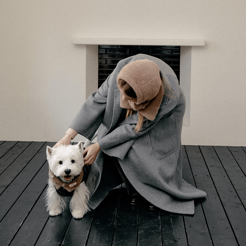 Winter Snuggle Balaclava Malt Brown (for dog / for human)