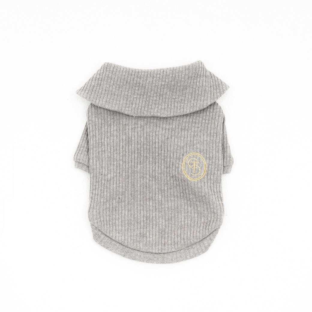 Twinkle Sailor Collar Knit (Quiet Gray)