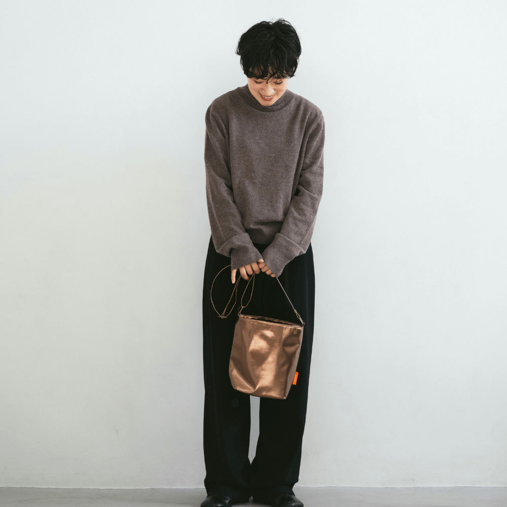 METALLIC LEATHER LIKE BAG(3color)