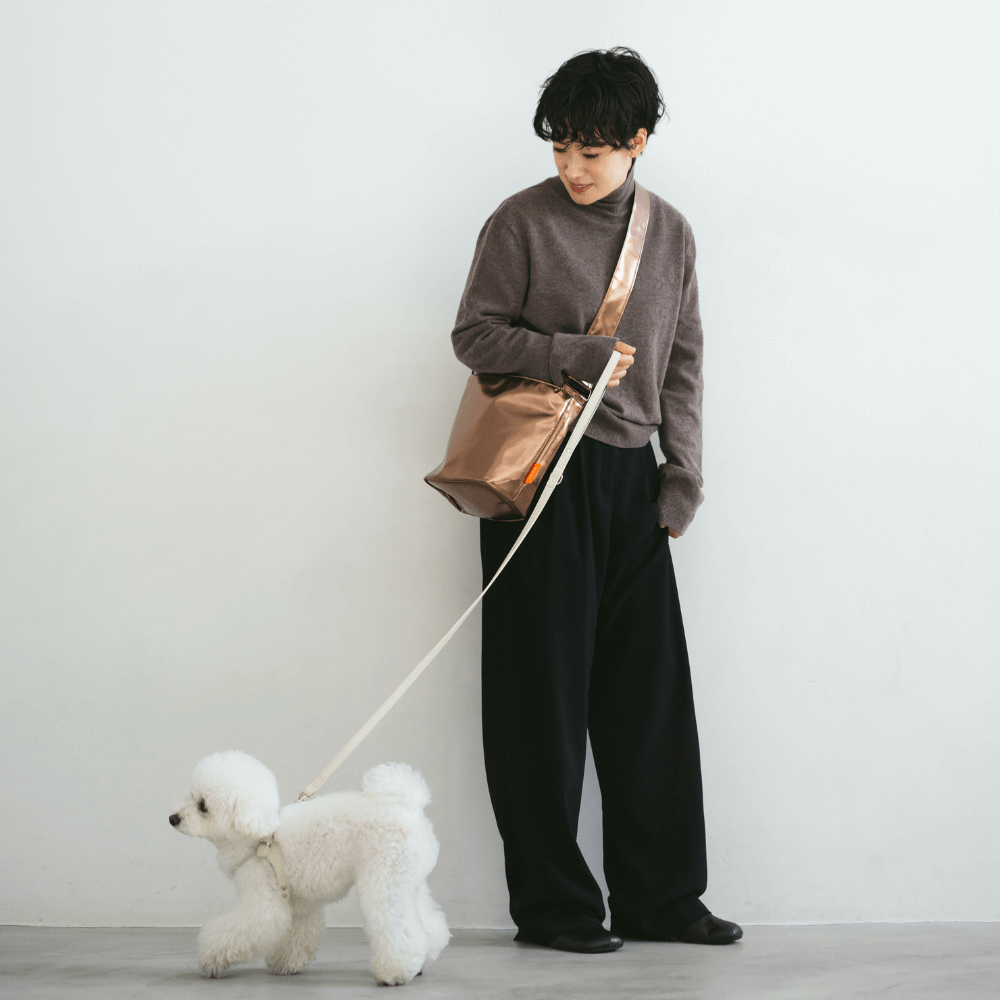 METALLIC LEATHER LIKE BAG(3color)