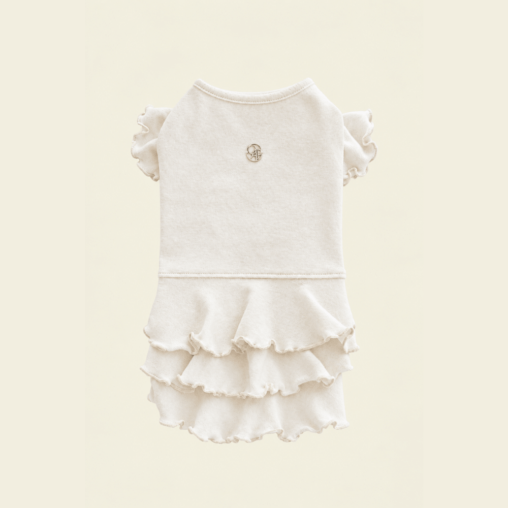 Flutter Dress(Vanilla Ivory)