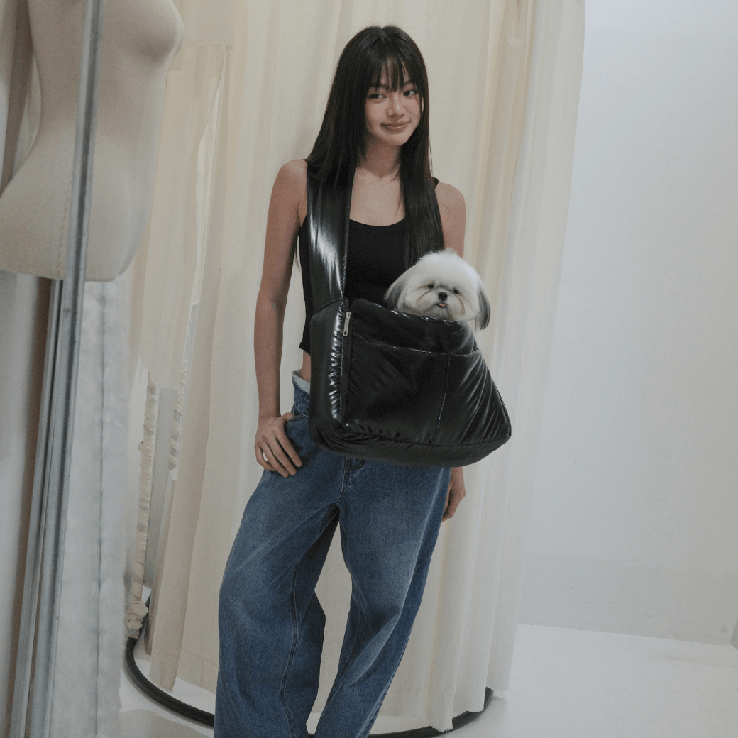 【予約】open bag - glossy black(APERTY)
