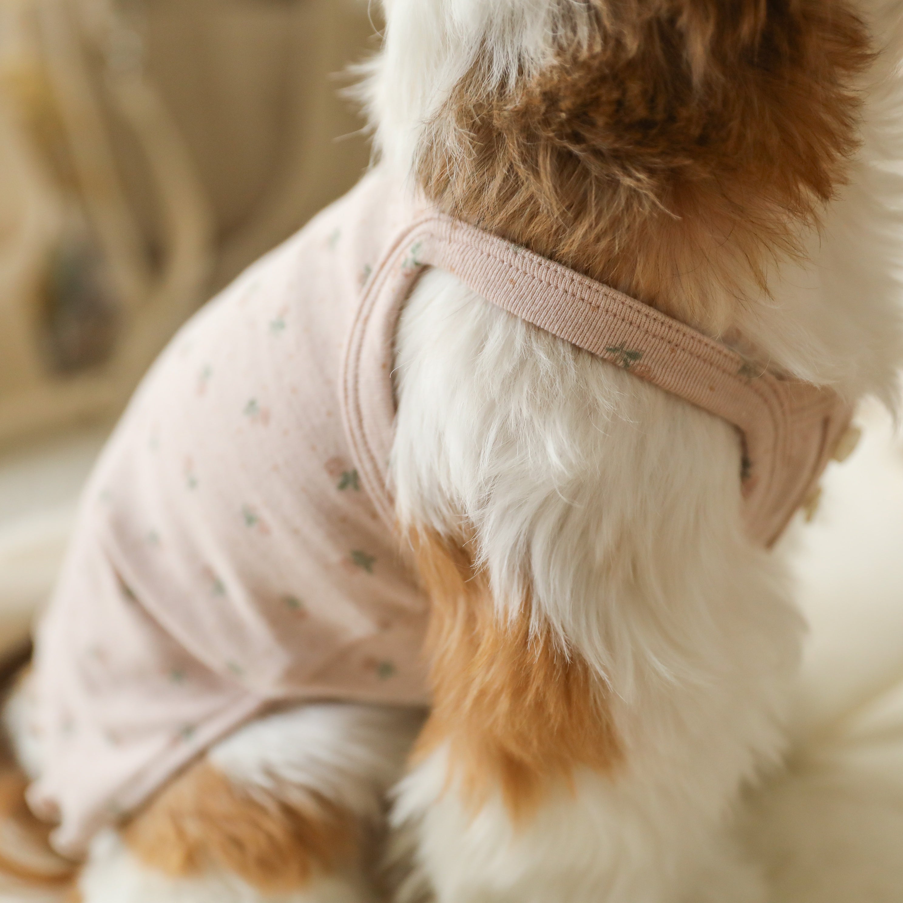 フラワースリーブレストップス(ピンク)