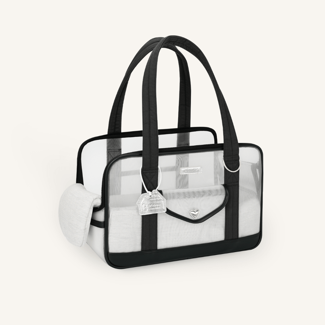 Mesh Ballon Bag - Black & Grey(Seoru)