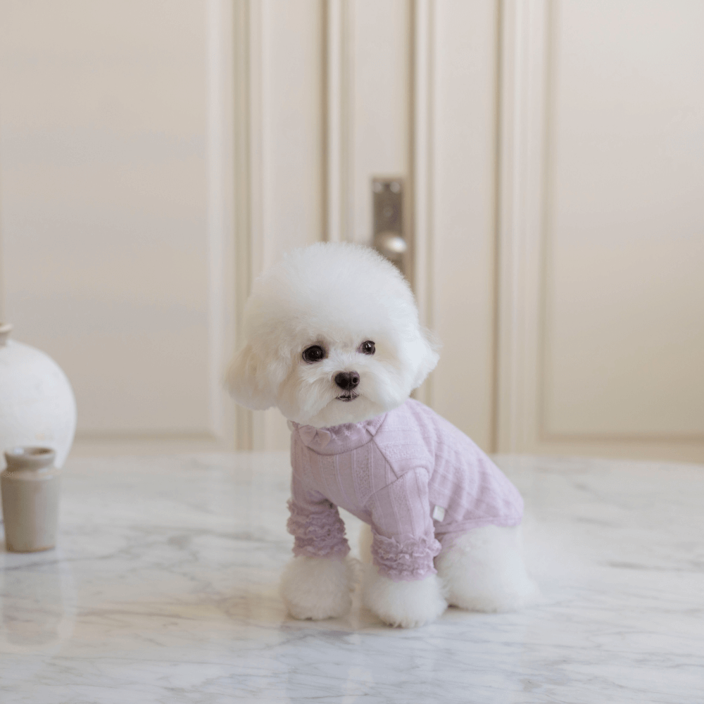 7th Limited Edition Lace Turtleneck(Berry)