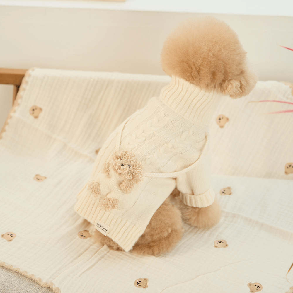 ポケットトイニットプルオーバー(アイボリー)