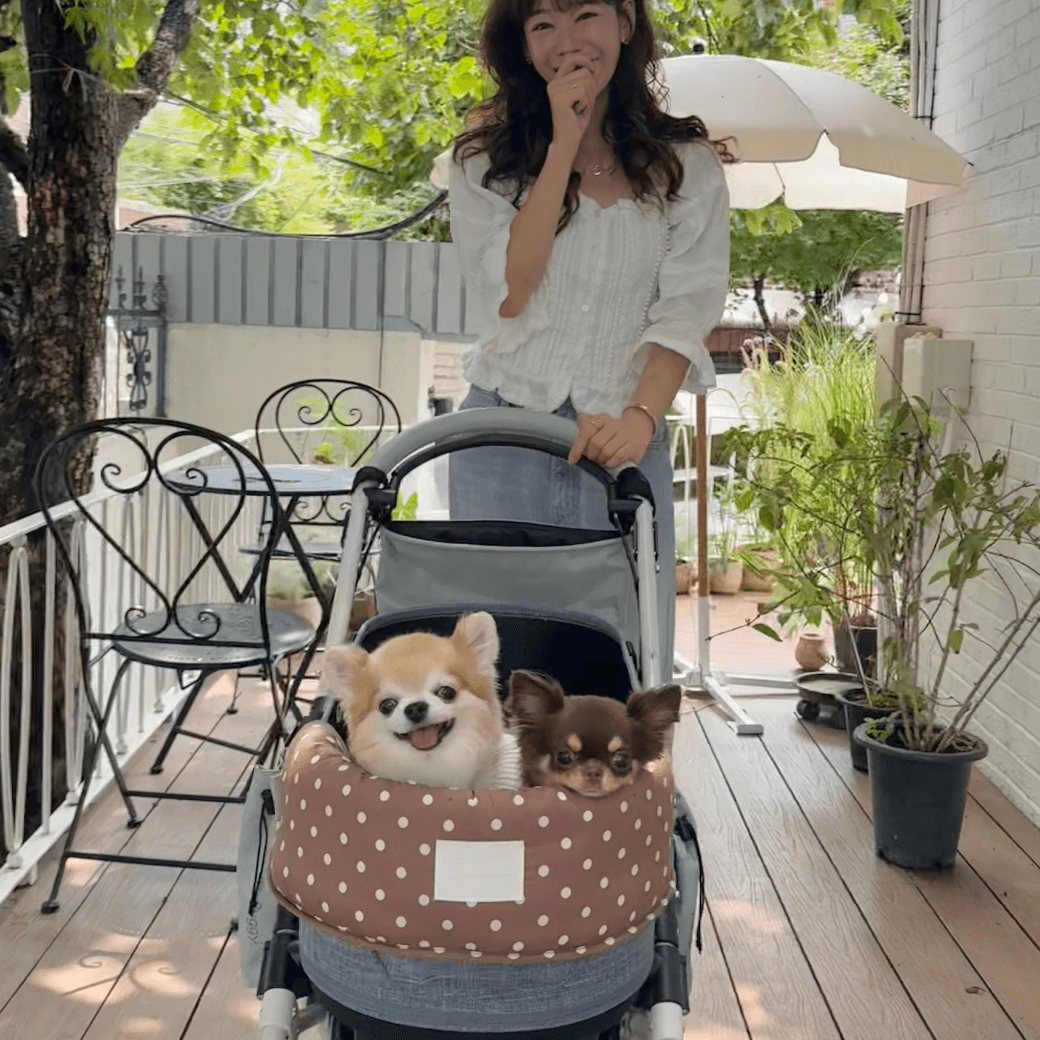 【予約】Fluffy Buggy Puff (Mocha Dot)