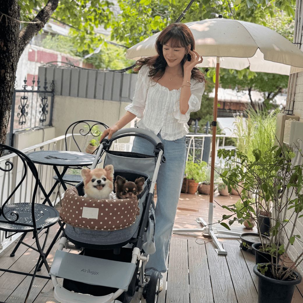 【予約】Fluffy Buggy Puff (Mocha Dot)