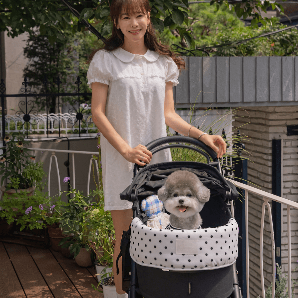 【予約】Fluffy Buggy Puff (Milk Dot)