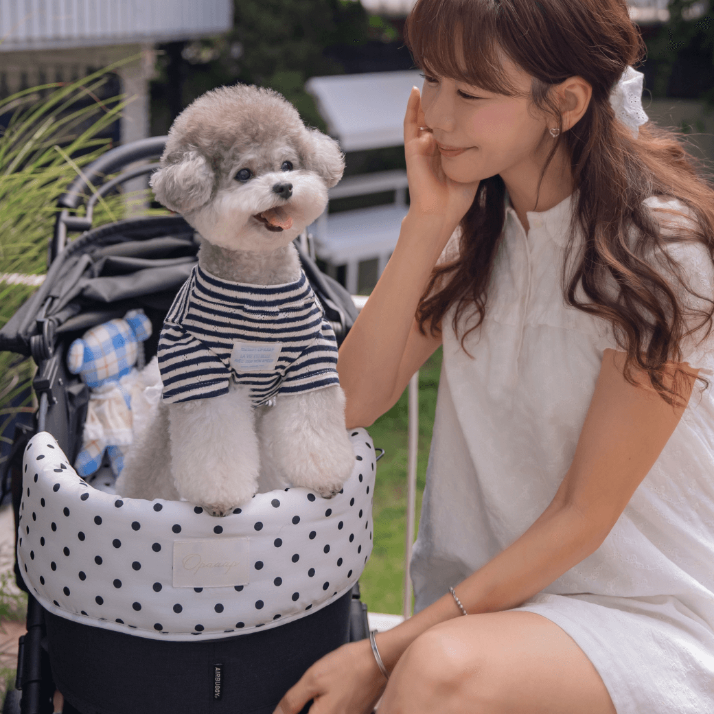 【予約】Fluffy Buggy Puff (Milk Dot)