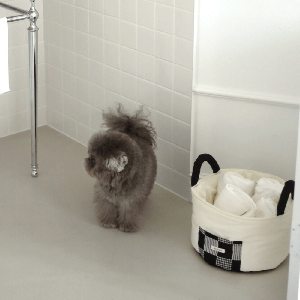 Cotton Soft Basket(Black)