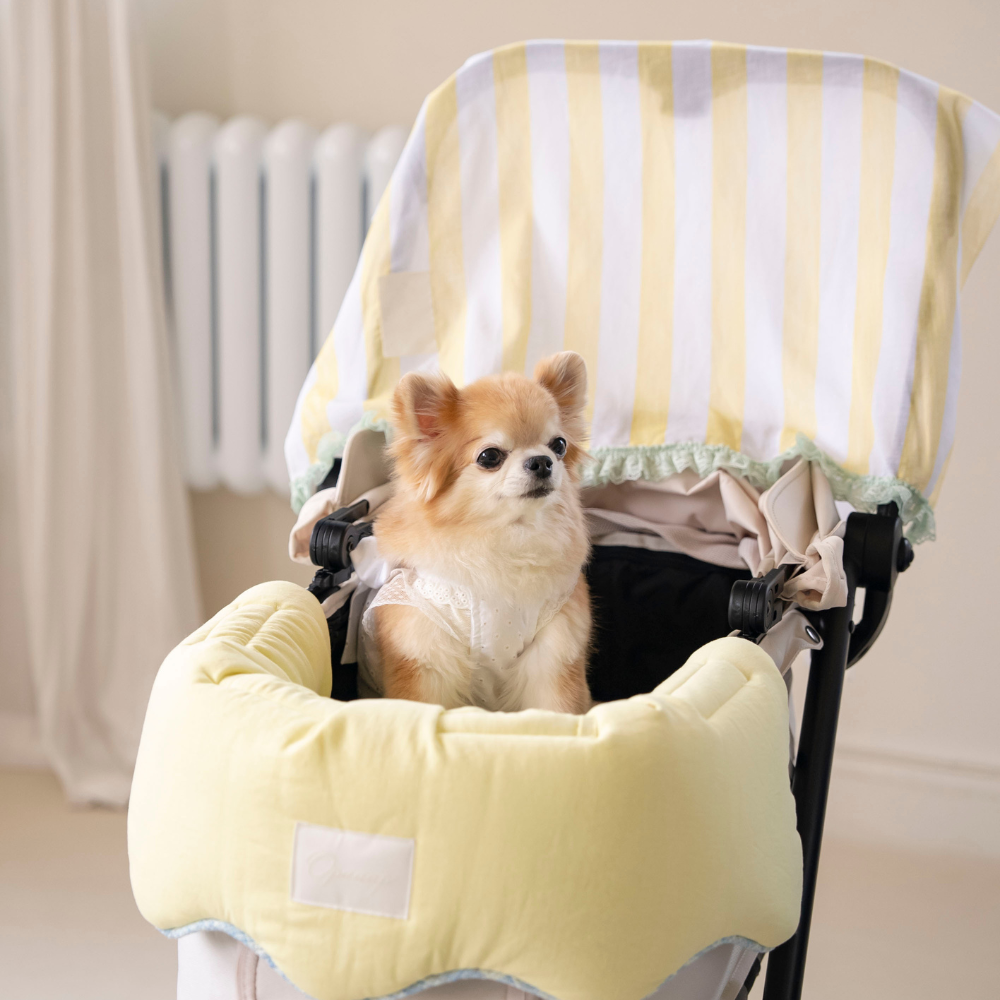 Blue Summer Tweed Buggy Blanket