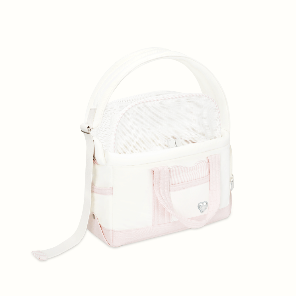 Seoru Heart Veru Bag Pink 犬用キャリーバッグ