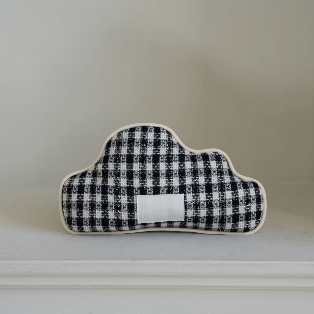 Tweed Buggy Pillow (Black Check)