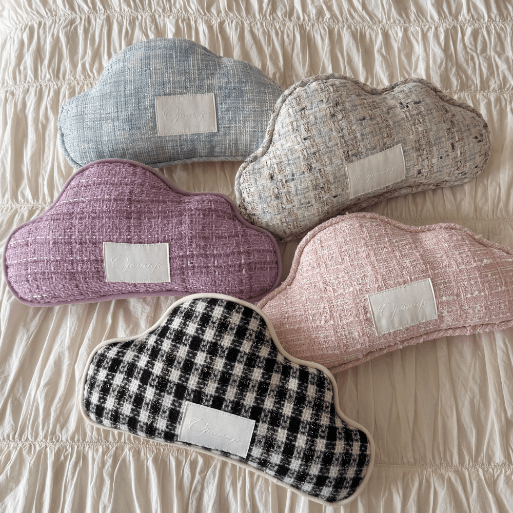 Tweed Buggy Pillow (Black Check)