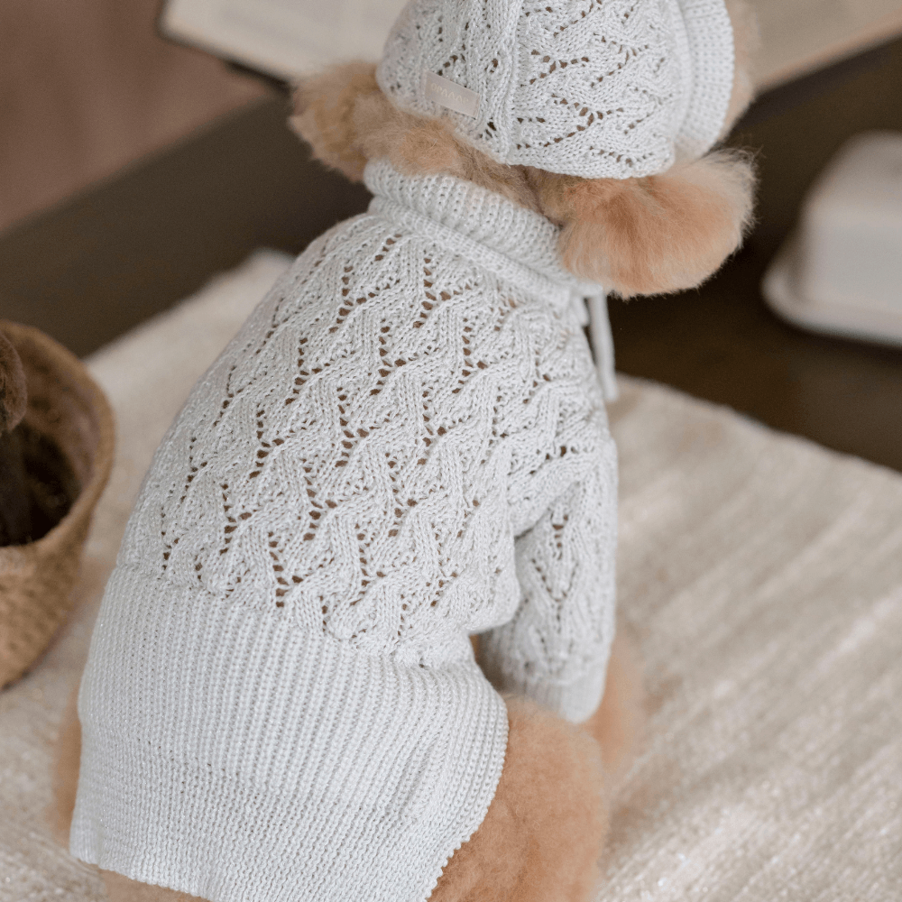 My Little Star Knit(Ice White)