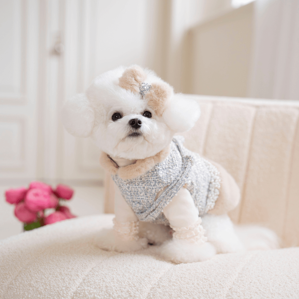COCO Fur Tweed Hair-Pin (2color)