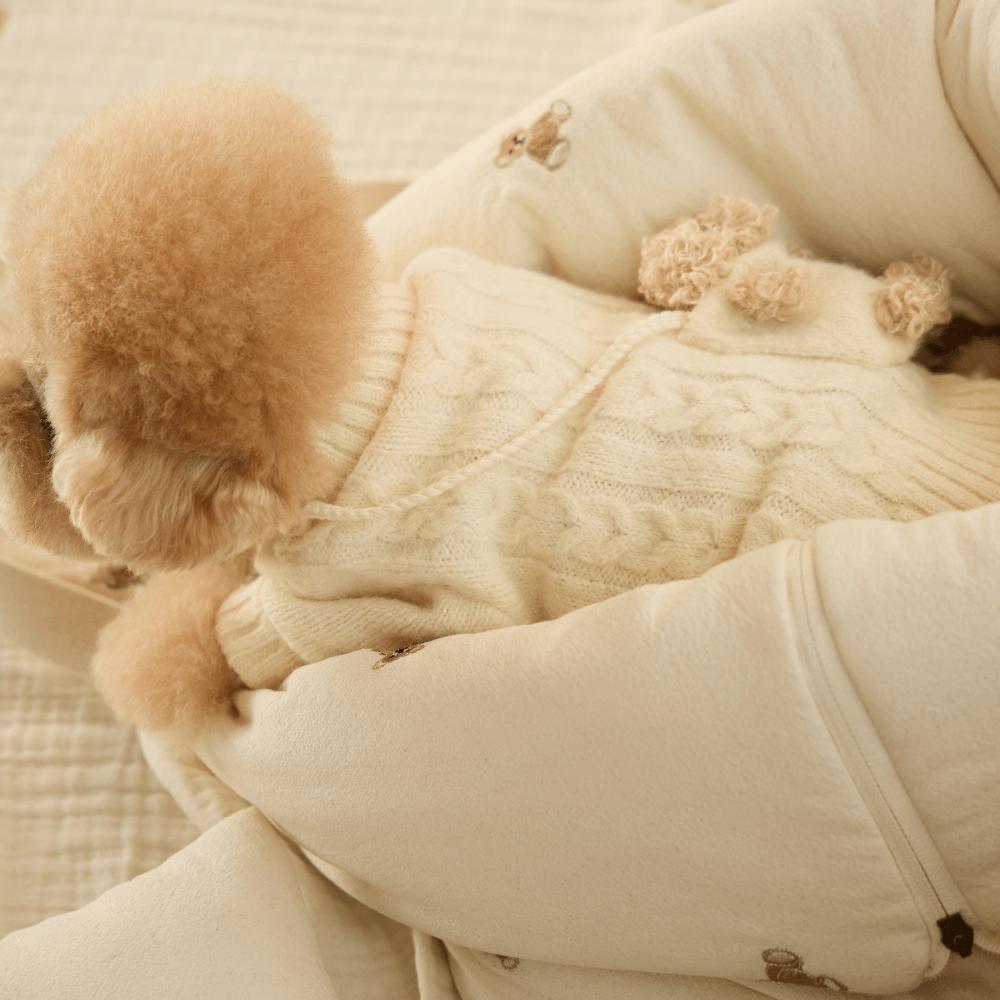 ポケットトイニットプルオーバー(アイボリー)