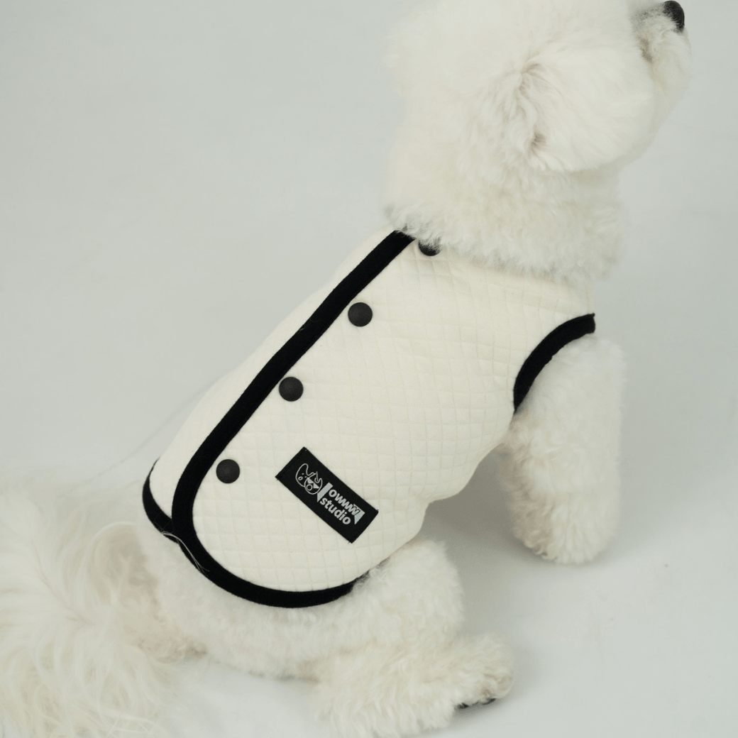 【予約】ORGANIC QUILTED VEST – OWWW x VERVVE edition(ネーム刺繍可)