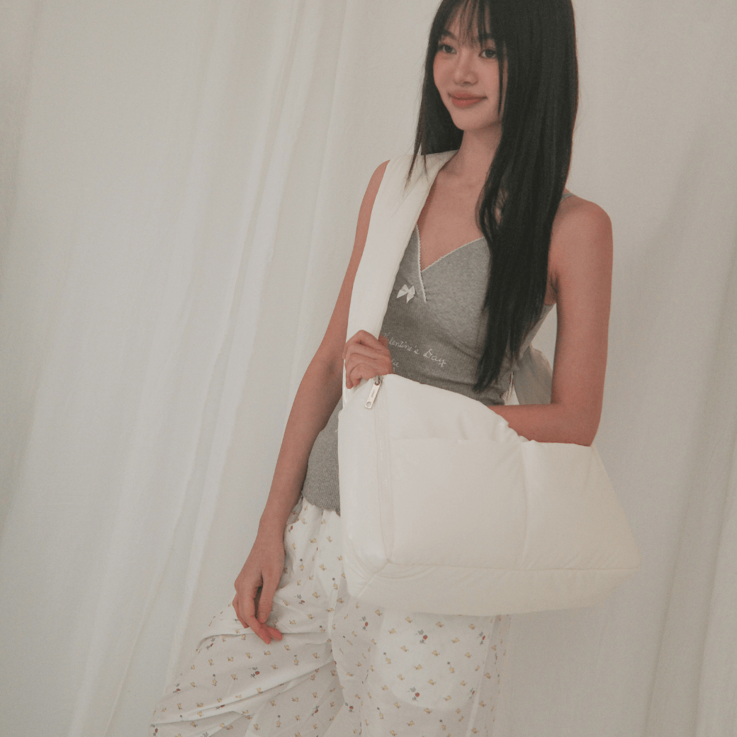 【予約】open bag - glossy ivory(APERTY)