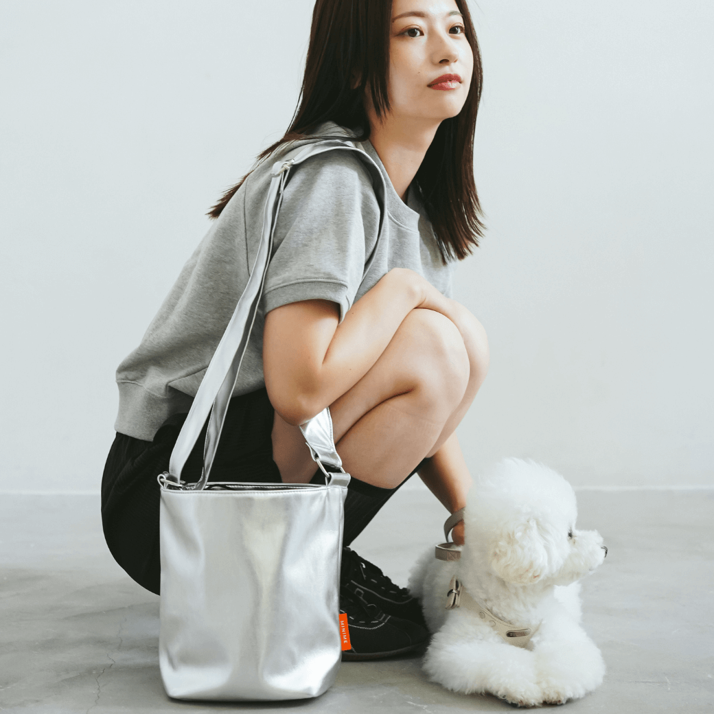 METALLIC LEATHER LIKE BAG(3color)