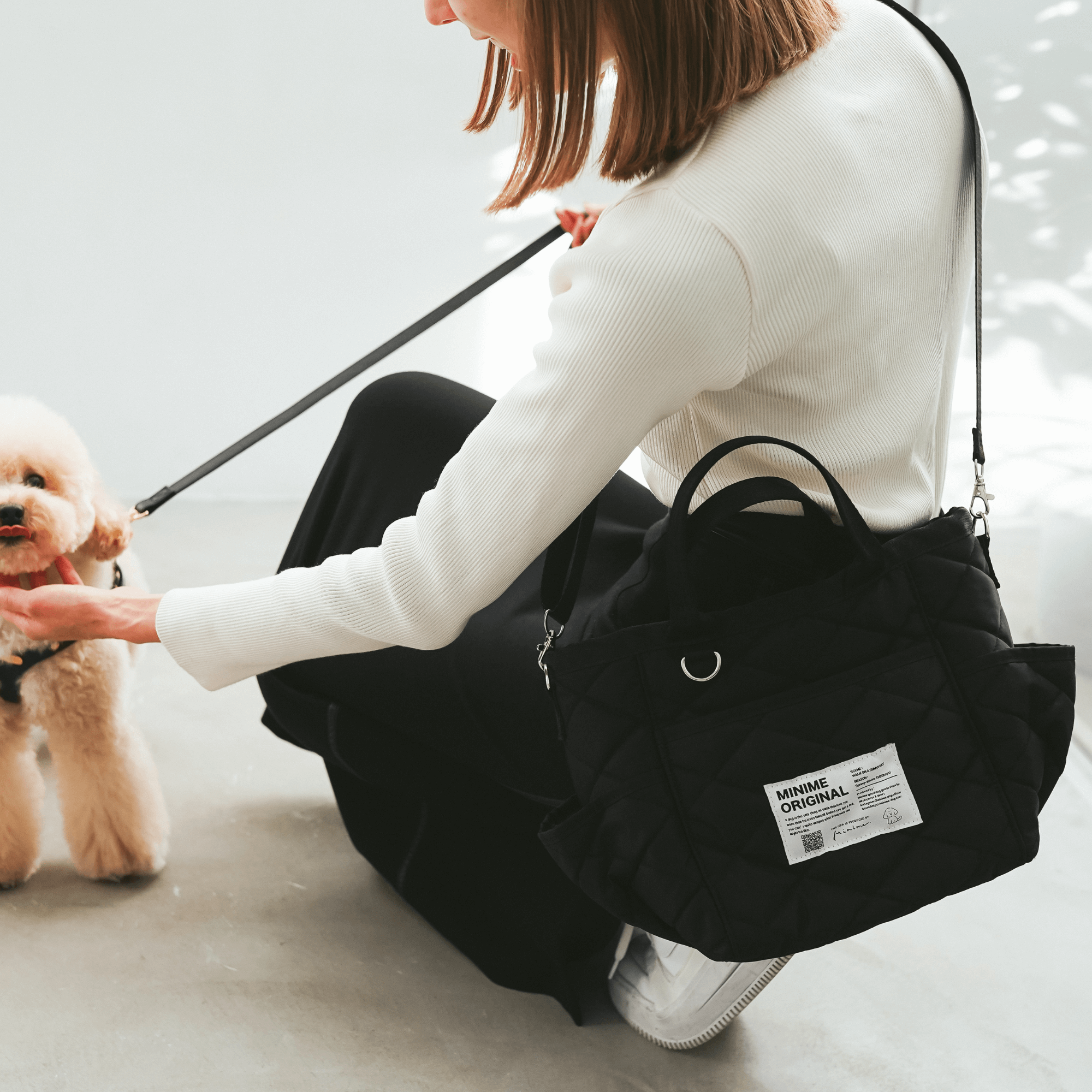 2WAY OSANPO BAG MINIME 愛犬用お散歩バッグ 肩掛け
