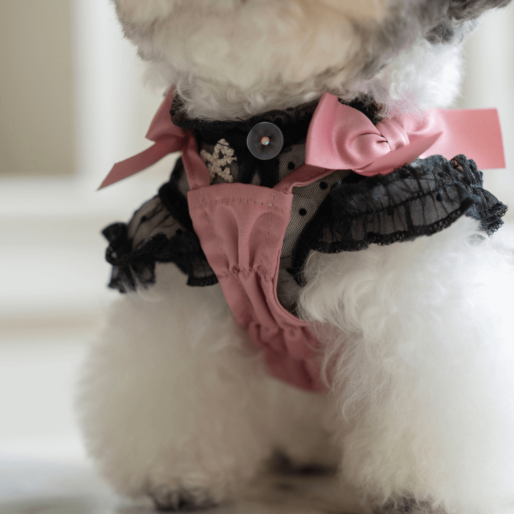 Shiny Ribbon Bustier(Rose Pink)