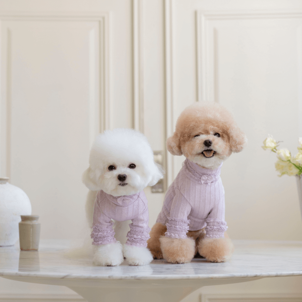 7th Limited Edition Lace Turtleneck(Berry)