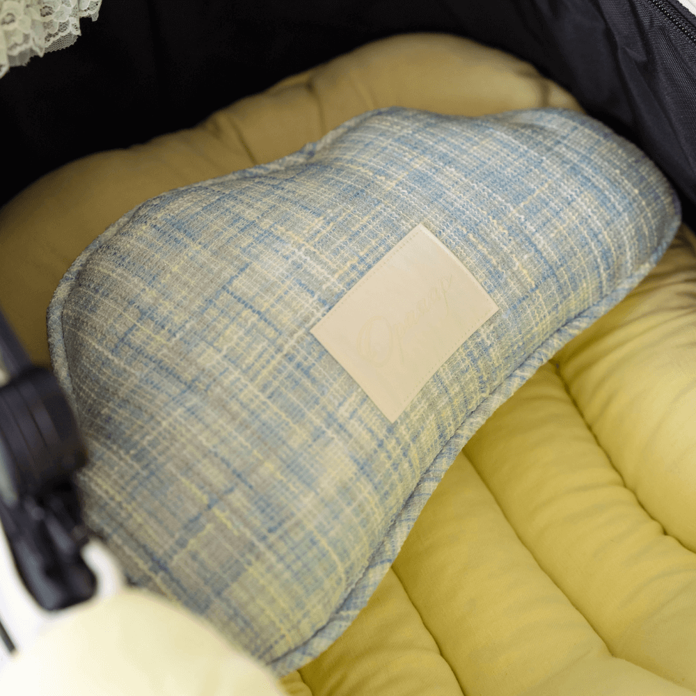 Blue Summer Tweed Buggy Liner