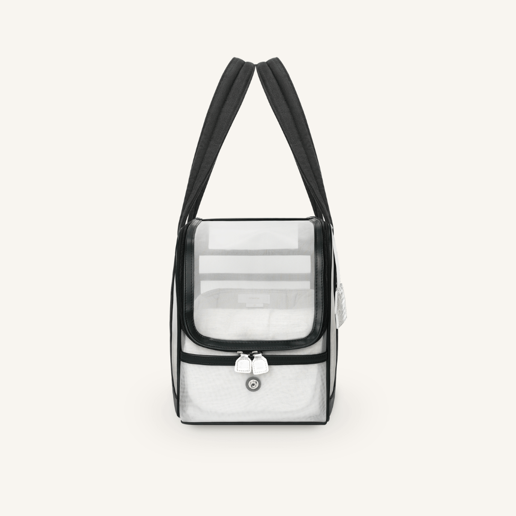 Mesh Ballon Bag - Black & Grey(Seoru)