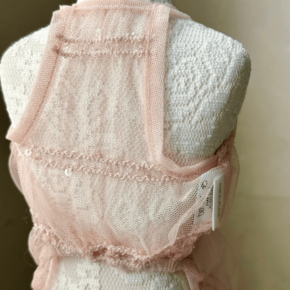 【7/16〜発送】Lace Beads Top (2color)