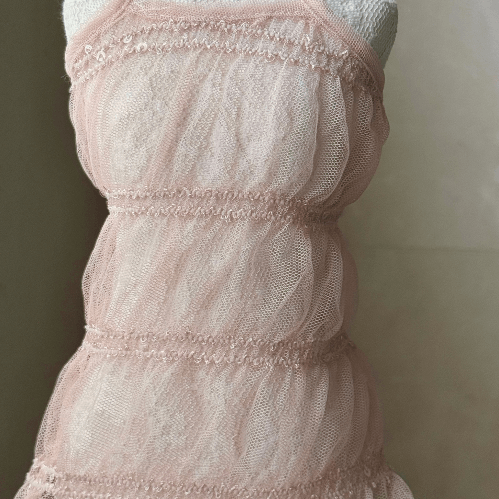 【7/16〜発送】Lace Beads Top (2color)