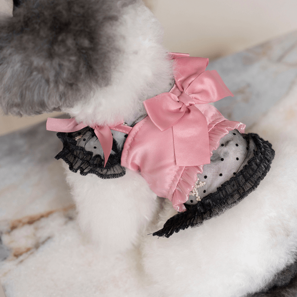 Shiny Ribbon Bustier(Rose Pink)