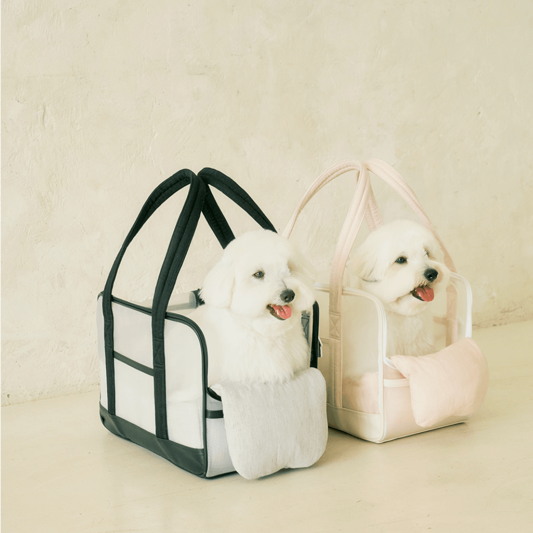 Mesh Ballon Bag - Black & Grey(Seoru)