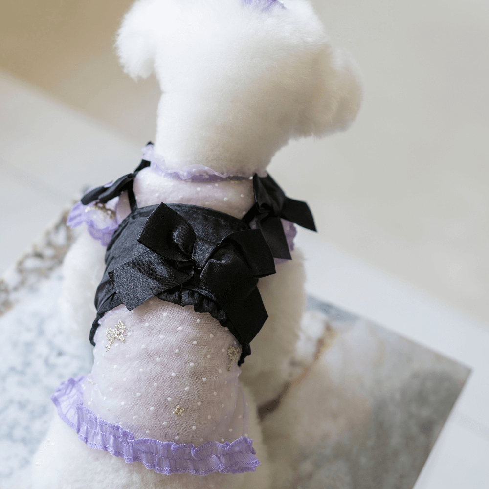 Shiny Ribbon Bustier(Shimmer Black)