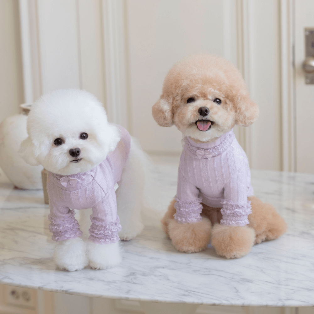 7th Limited Edition Lace Turtleneck(Berry)