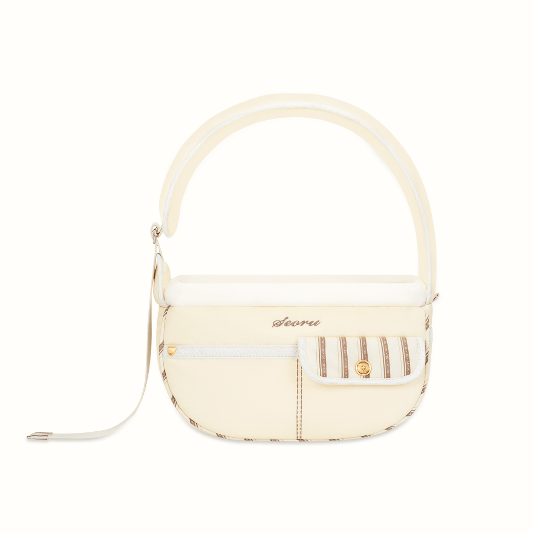 Pocket Valentine Bag- Beige（Seoru）