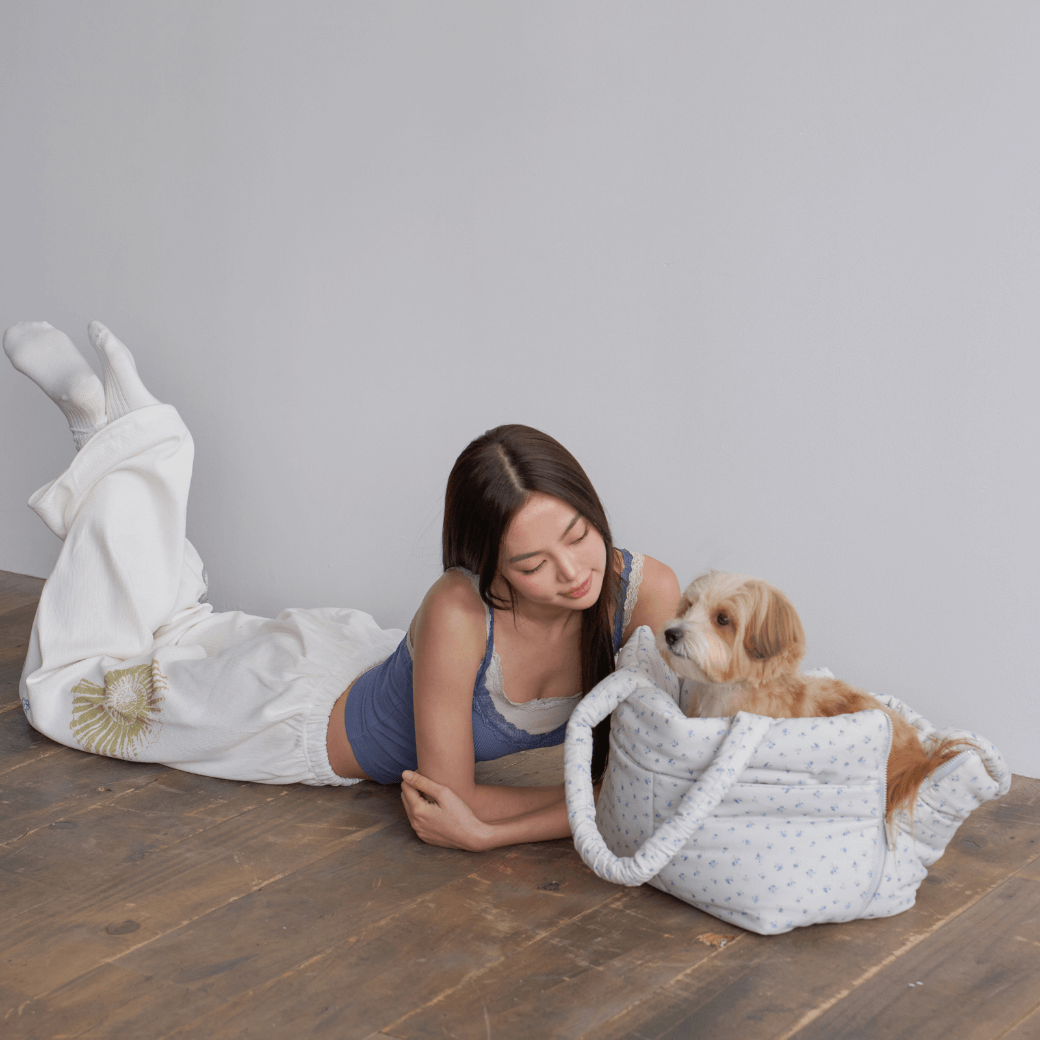 APERTY wide bag baby blue