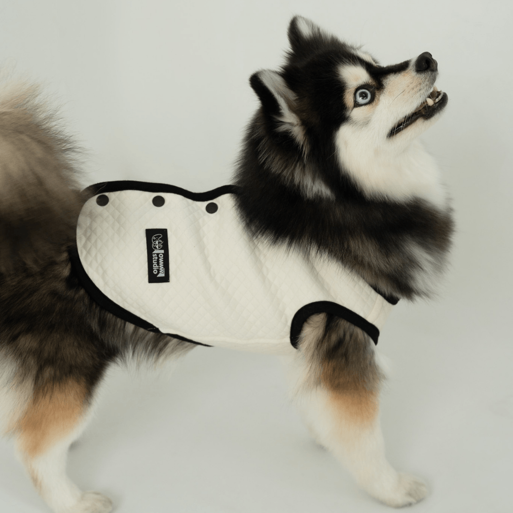 【予約】ORGANIC QUILTED VEST – OWWW x VERVVE edition(ネーム刺繍可)