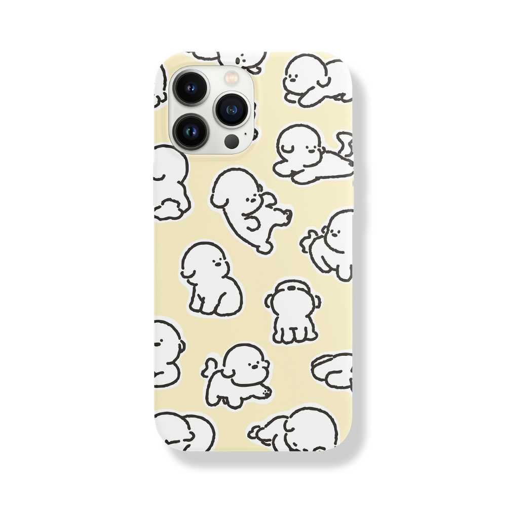 【予約商品】LINE CHON PHONE CASE(BUTTER YELLOW)