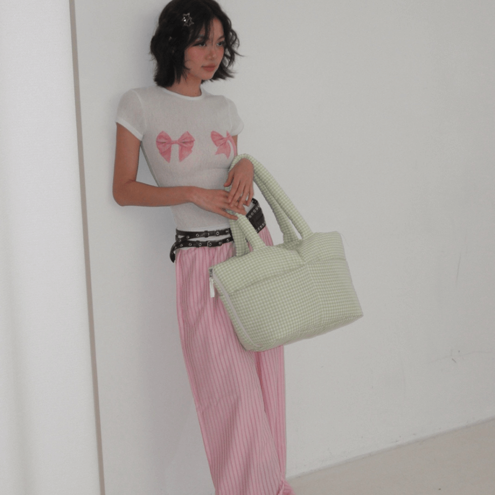 APERTY wide bag plaid green|軽くて収納力のある2WAY犬用キャリーバッグ(ベッドにもなる)