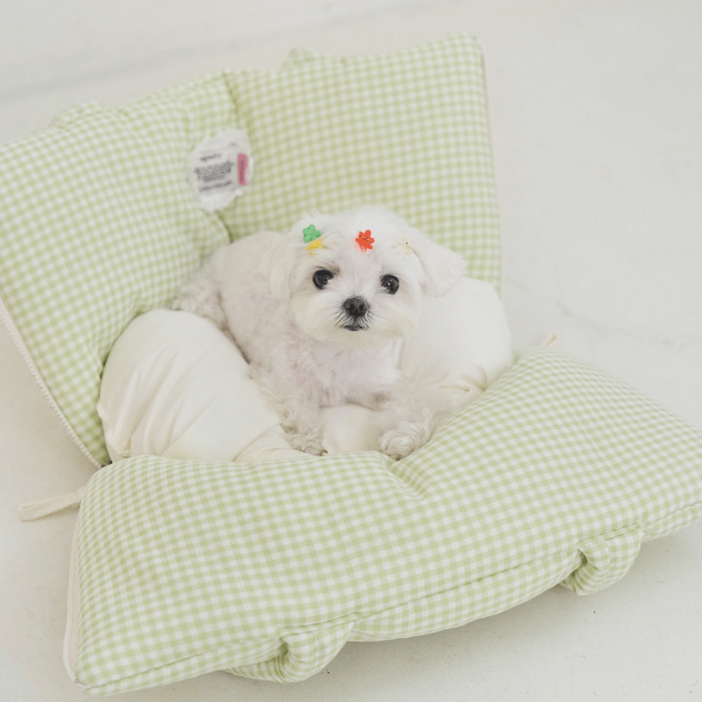 APERTY wide bag plaid green|軽くて収納力のある2WAY犬用キャリーバッグ(ベッドにもなる)