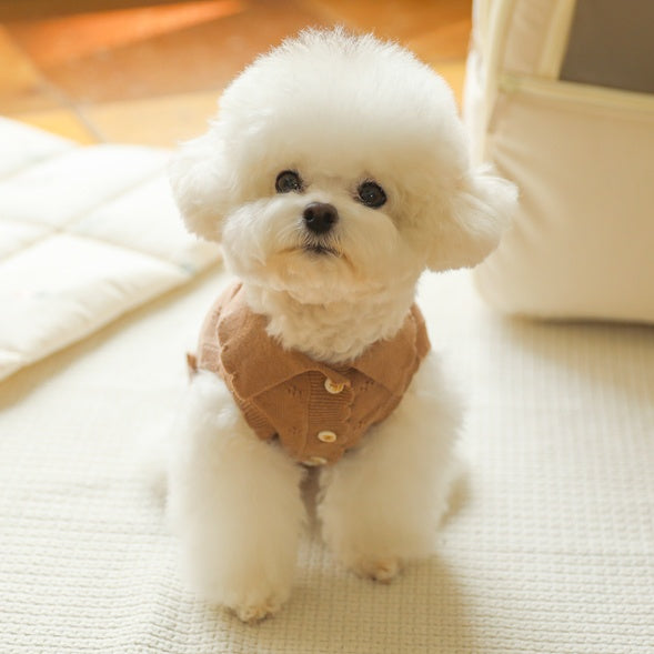 ブルームノースリーブカーディガン(モカ)